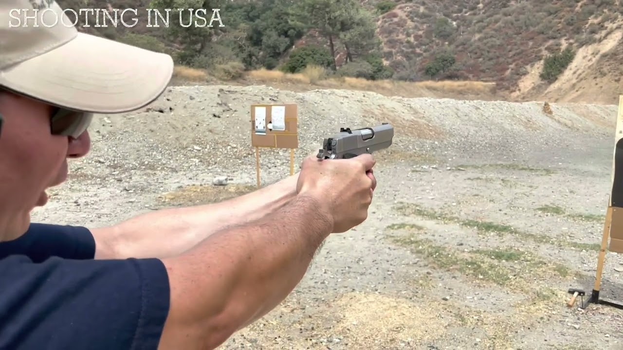 リコリコとマイアミバイスでも人気のデトニクス45ACPを撃ってみた。Shooting in USA