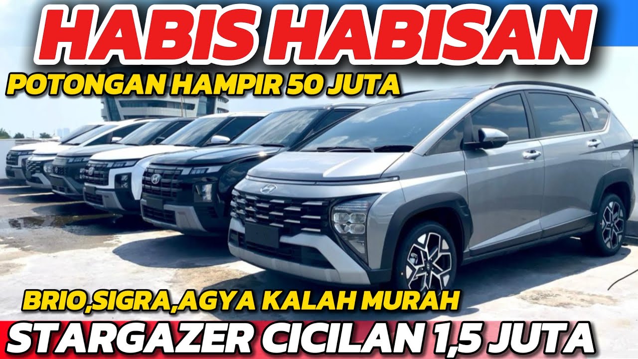 Stok Menumpuk Hyundai Nekat Kasih Diskon Besar‼️Stargazer Angsuran 1,5 Juta Kredit Tanpa Survei 