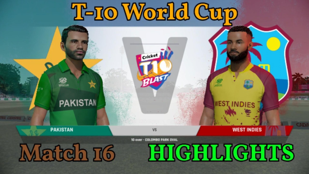 PAKISTAN vs WEST INDIES | T10 WORLD CUP - MATCH #16  | Can Pakistan Conquer the World 🏆