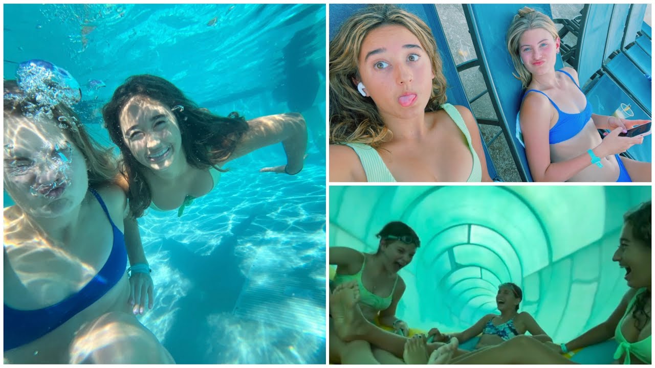 waterpark + sleepover vlog!!