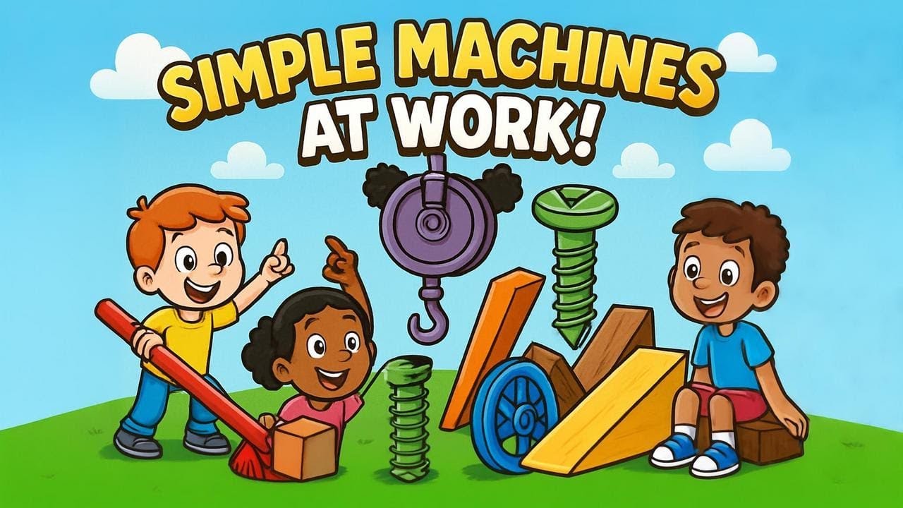 Simple Machines at Work! | How Tools Make Life Easier | Kiddie Science Toon