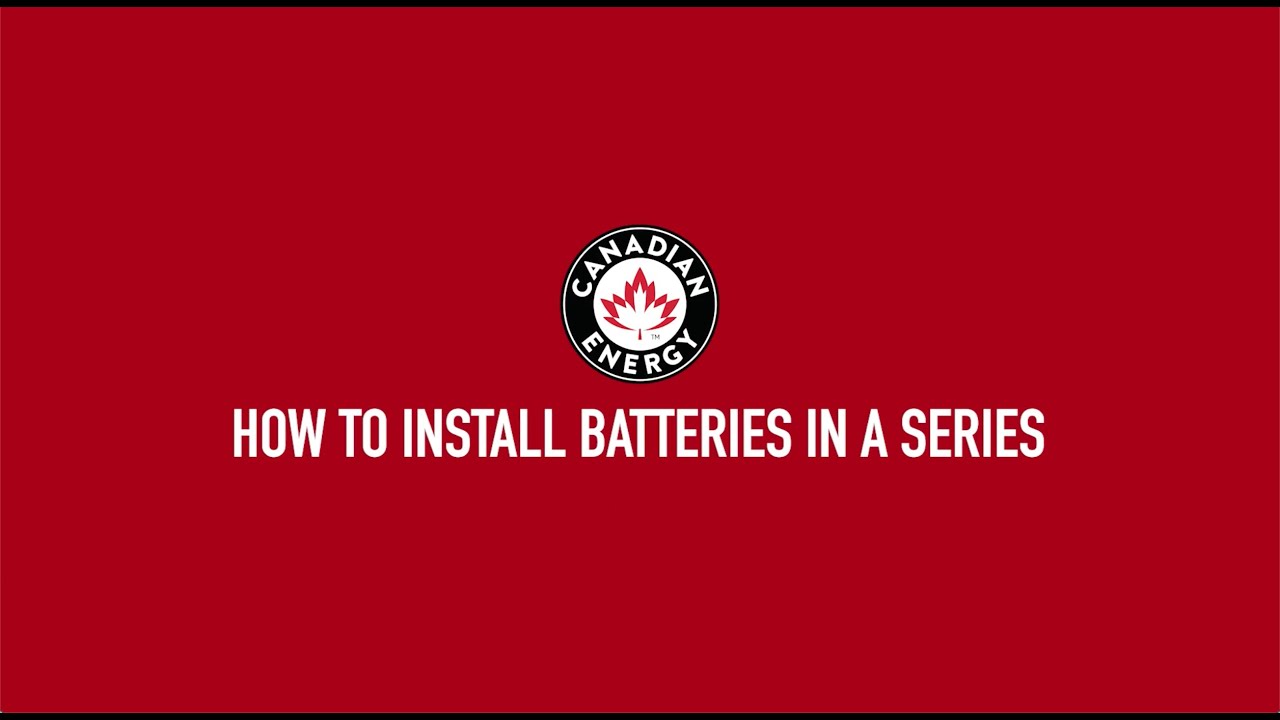How To Install Batteries In Series