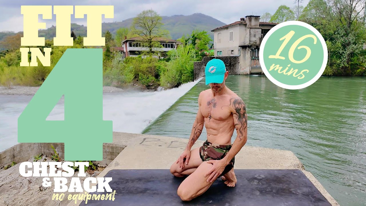 Fit in 4 WORKOUT: CHEST & BACK | 16 Minutes | No Equipment | Follow Along For A Strong Upper Body