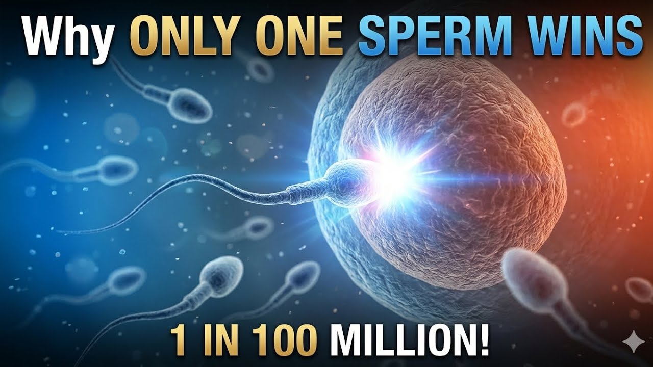 Why Only One Sperm Wins ? 1 In 100 Million #viral #viralvideo 