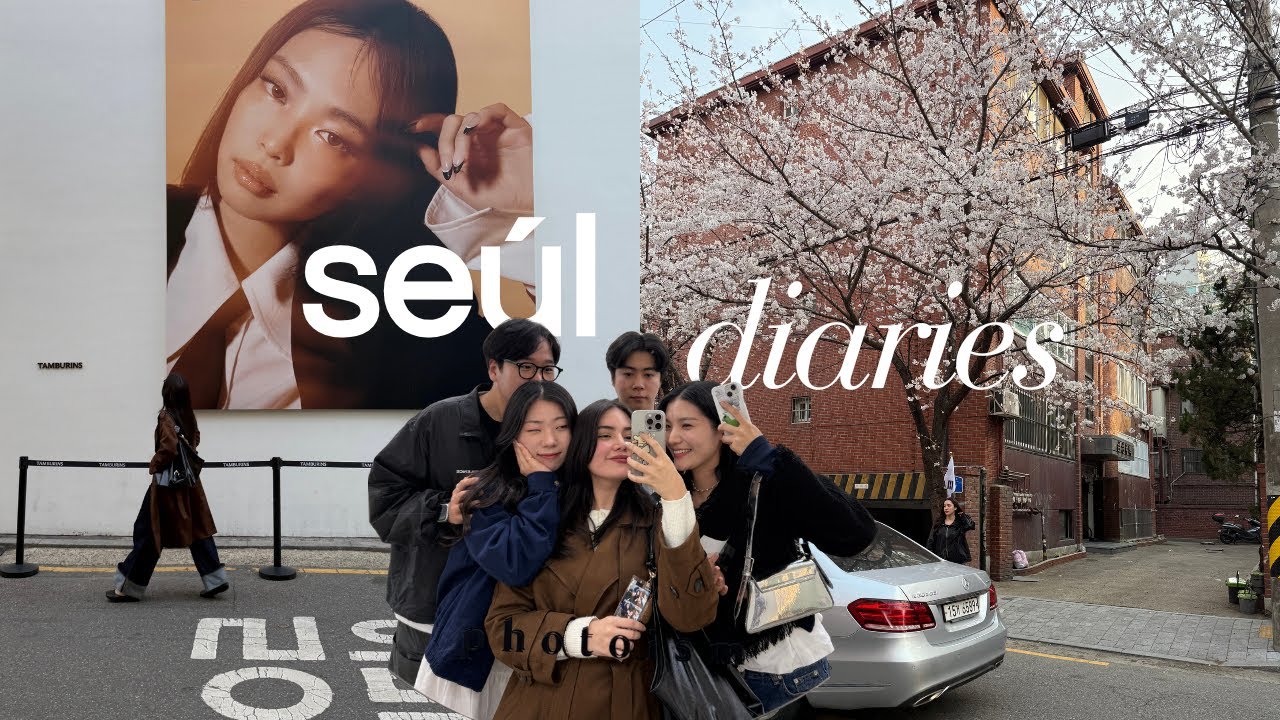 regresé a corea para ver flores de cerezo por primera vez 🌸
