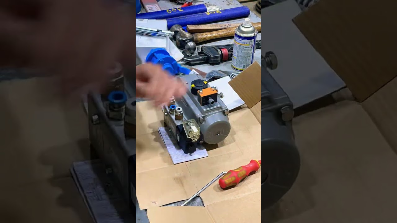 My tools, wera, knipex.  Assemble the pneumatic valve.  Working in Memphis.