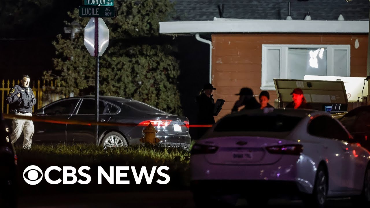 Officials give update on search for suspect in California shooting that killed 4 | full video