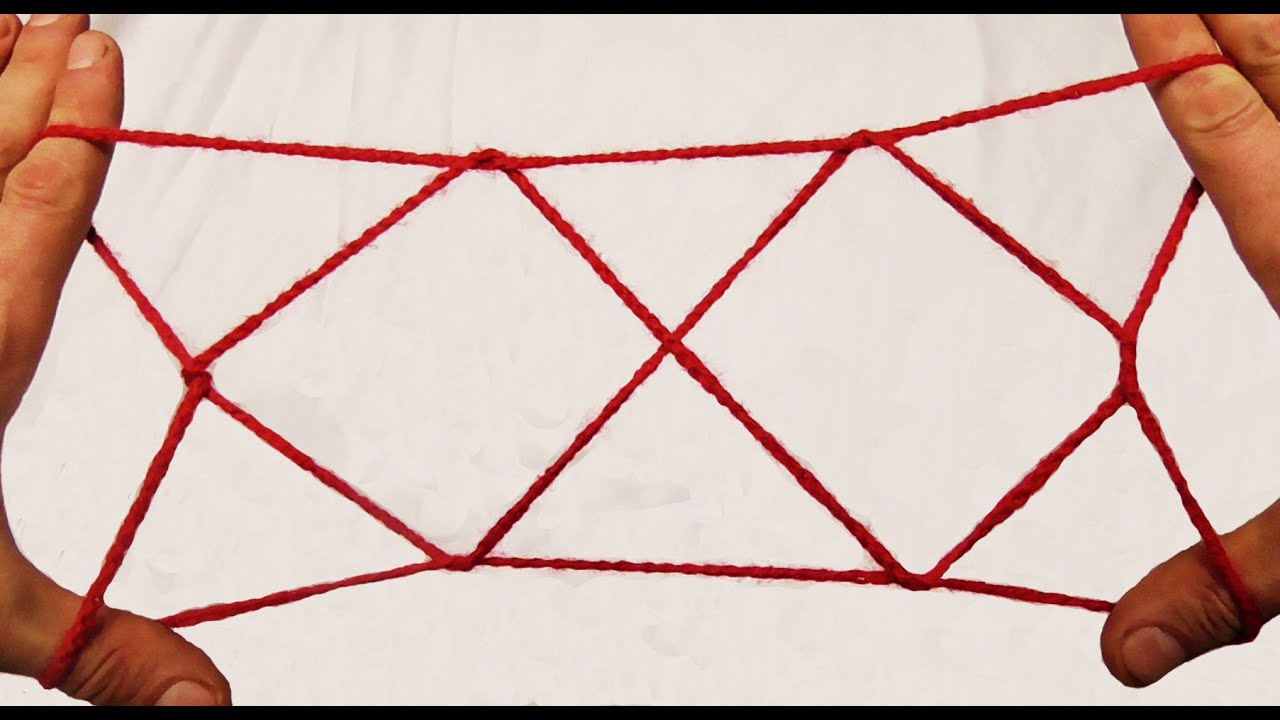 Two Diamond Jacob's Ladder String Figure/String Trick- Step By Step