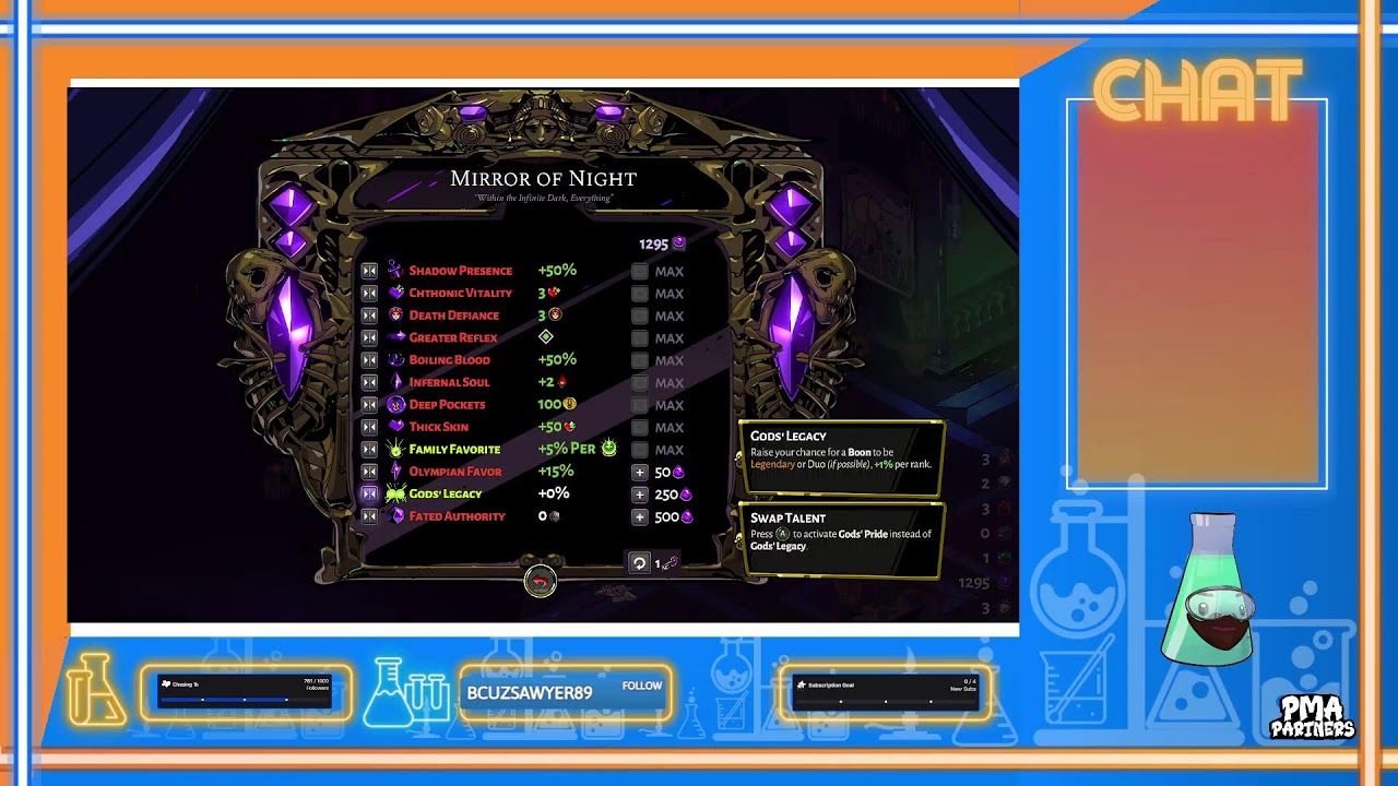 Chill Hades runs!! Trying to escape today!