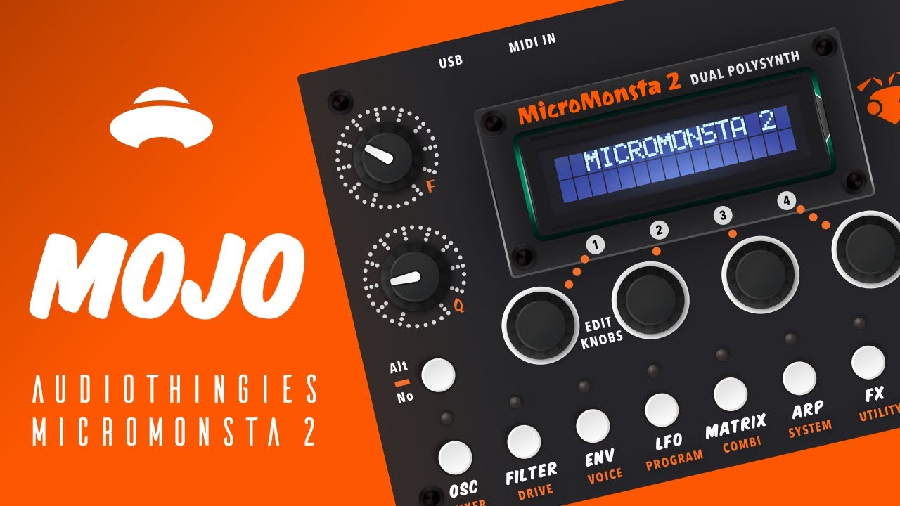 Micromonsta 2 demonstration - Mojo presets