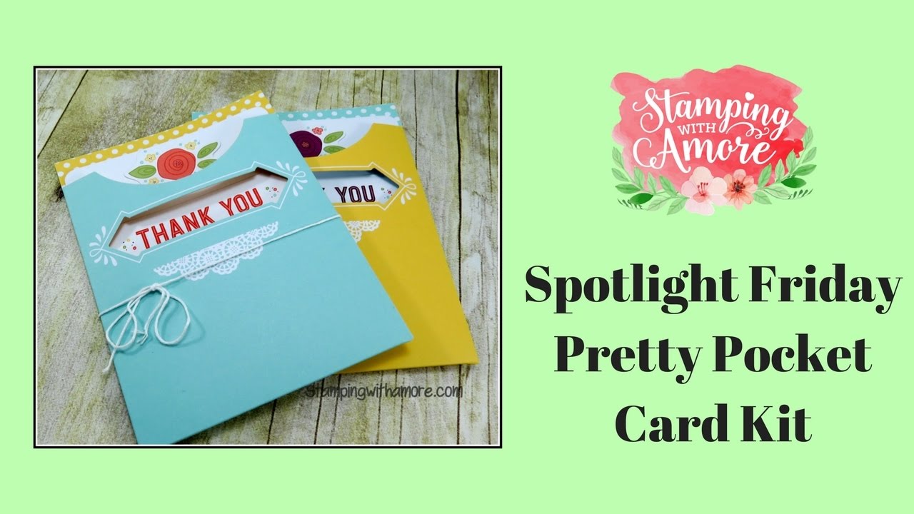 Spotlight Friday Pretty Pocket Card Kit and Giveaway Alert!