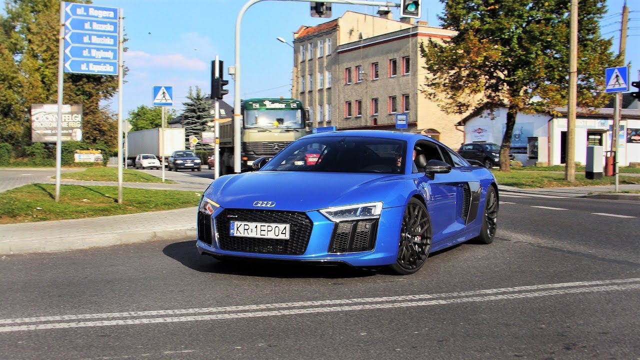 🔥 LOUD SOUND! AUDI R8 V10 PLUS 2018 | Accelerations / Sound