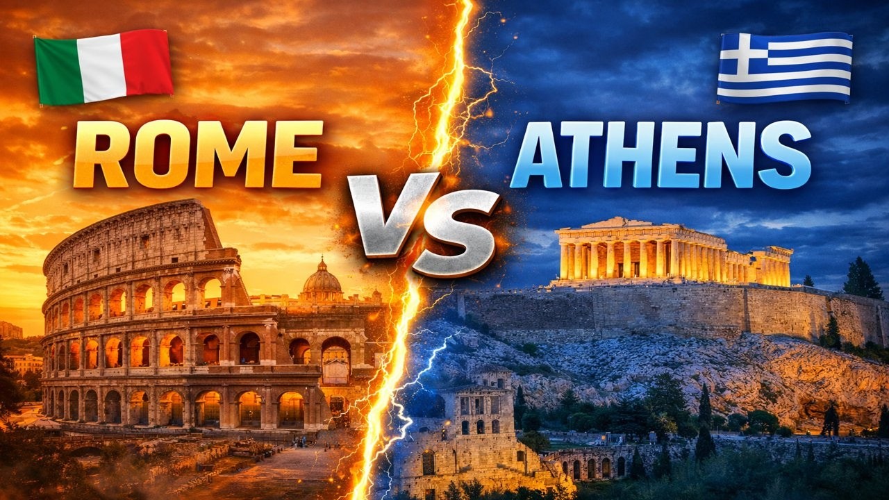 Rome vs Athens Travel Comparison | Italy vs Greece | Ultimate City Comparison | The World Traveler
