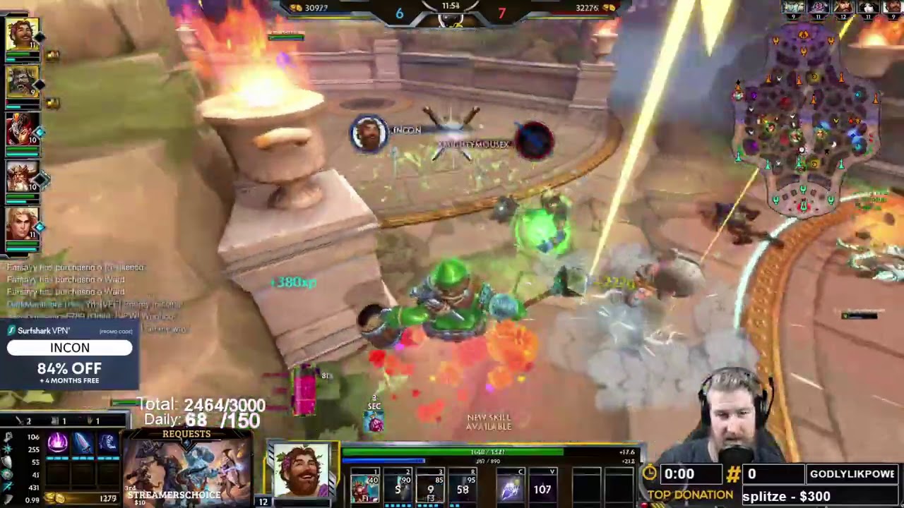 FULL DAMAGE DOUBLE FLOPPING BACCHUS MID! | Incon | Smite