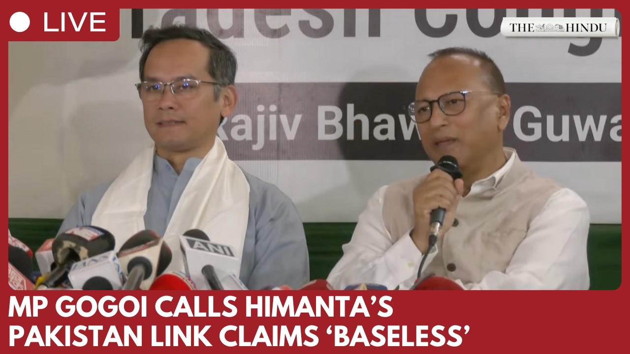 Gaurav Gogoi refutes Himanta’s Pakistan link charges in Guwahati press conference