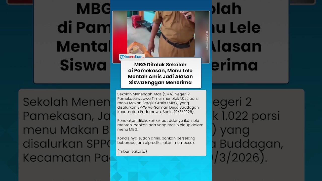 MBG LAGI-LAGI DITOLAK! Kini di Pamekasan, Lele Mentah & Amis jadi Alasan Siswa Enggan Menerima