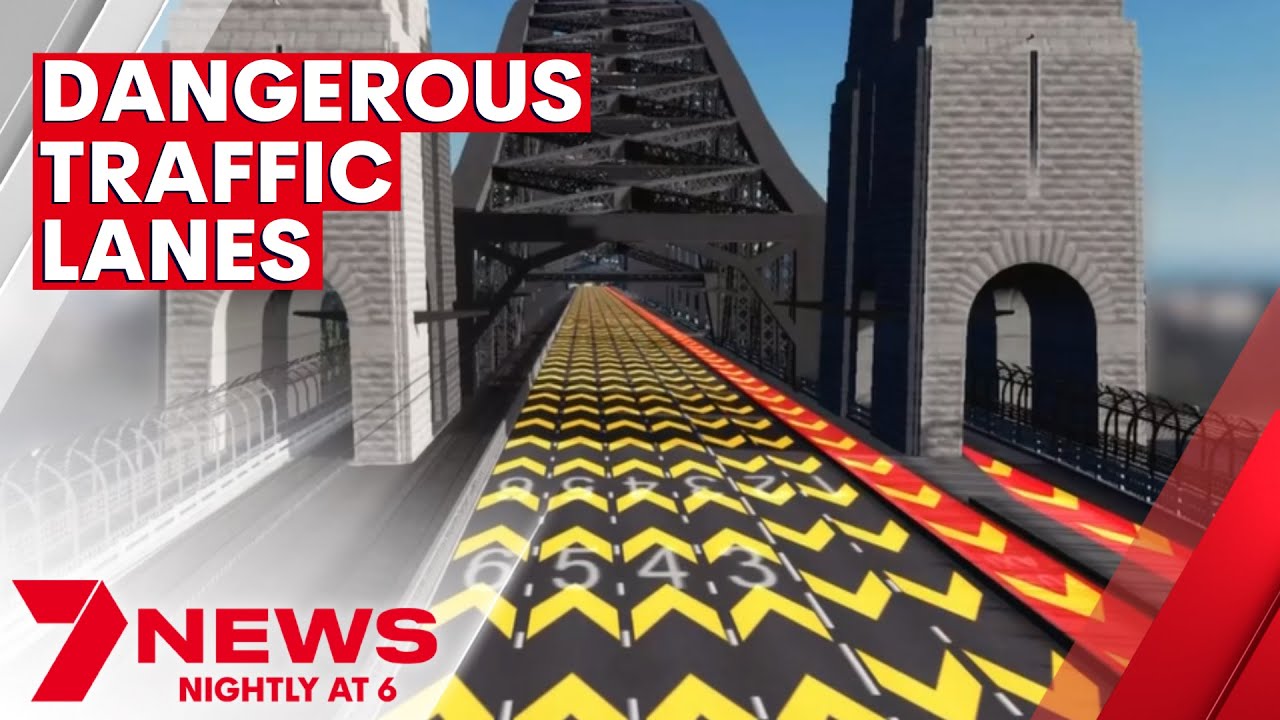 The Sydney Harbour Bridge's dangerous traffic lanes | 7NEWS