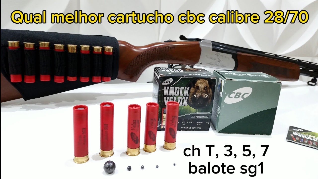 Qual melhor cartucho cbc calibre 28 para caça e defesa