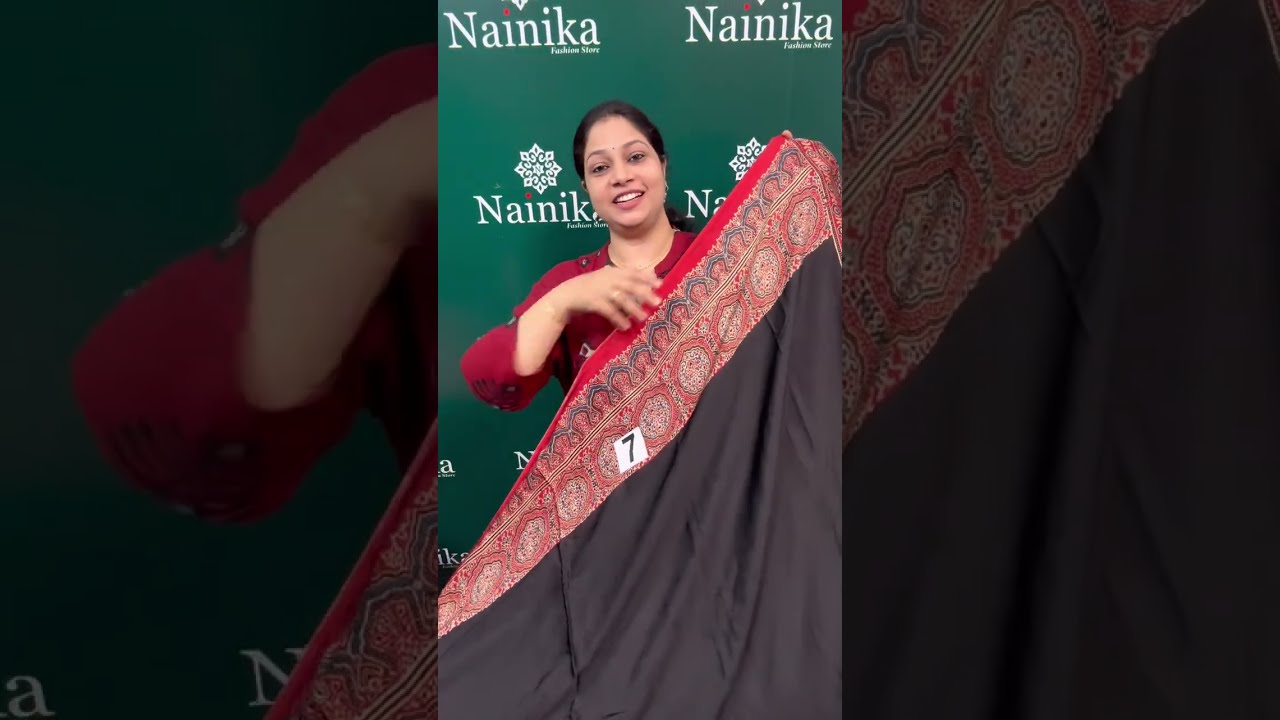 💕Pure Modal Ajrak Sarees//whatsapp no:8304823244//Nainika Fashion 💕