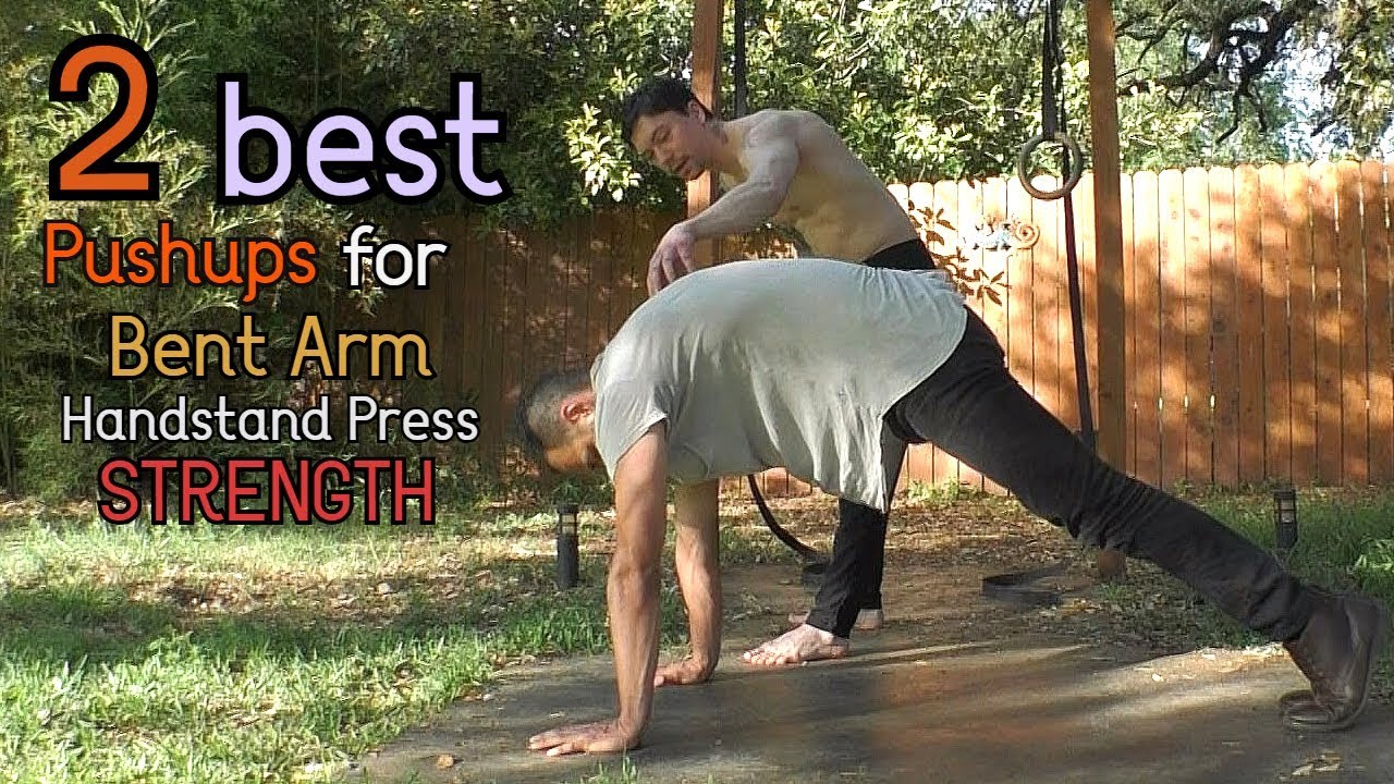 2 BEST Pushups for Bent Arm (handstand press) Strength