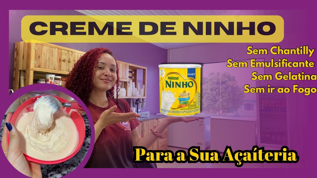 Creme de Ninho Para Açaí| Na batedeira|Apenas Três Ingredientes