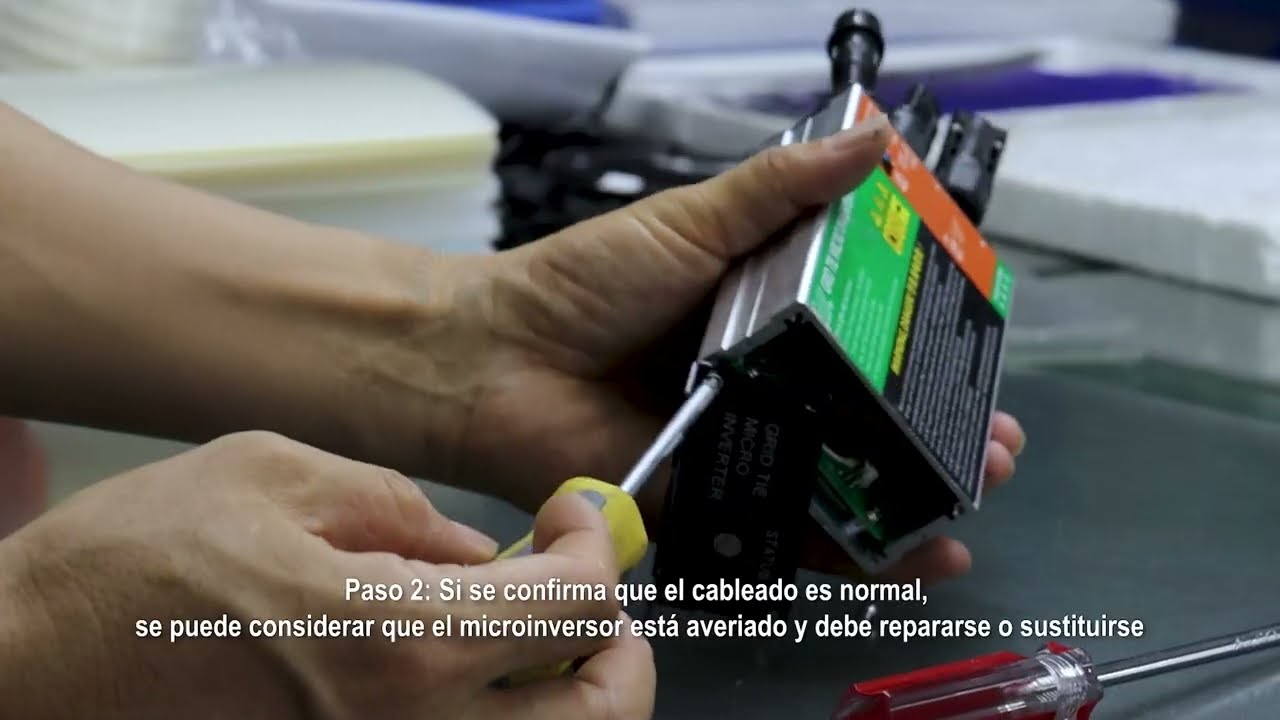 Método de gestión de averías del microinversor | Guía rápida y resumen de menús