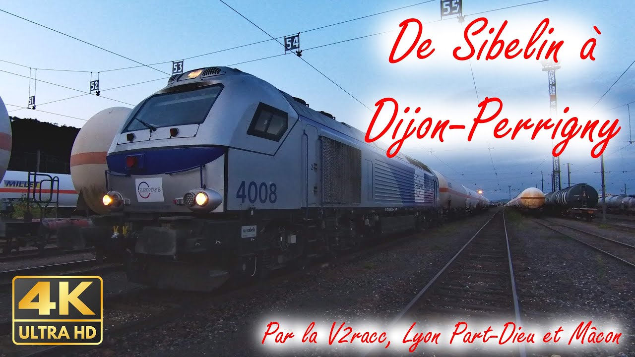 [Cab Ride] [4K] En cabine de Sibelin &agrave; Dijon-Perrigny via V2Racc, Lyon Part-Dieu et M&acirc;con
