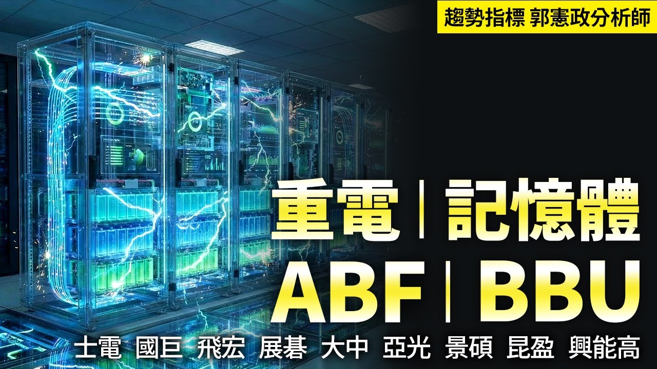 記憶體 重電 ABF BBU 20260122 趨勢指標 郭憲政分析師