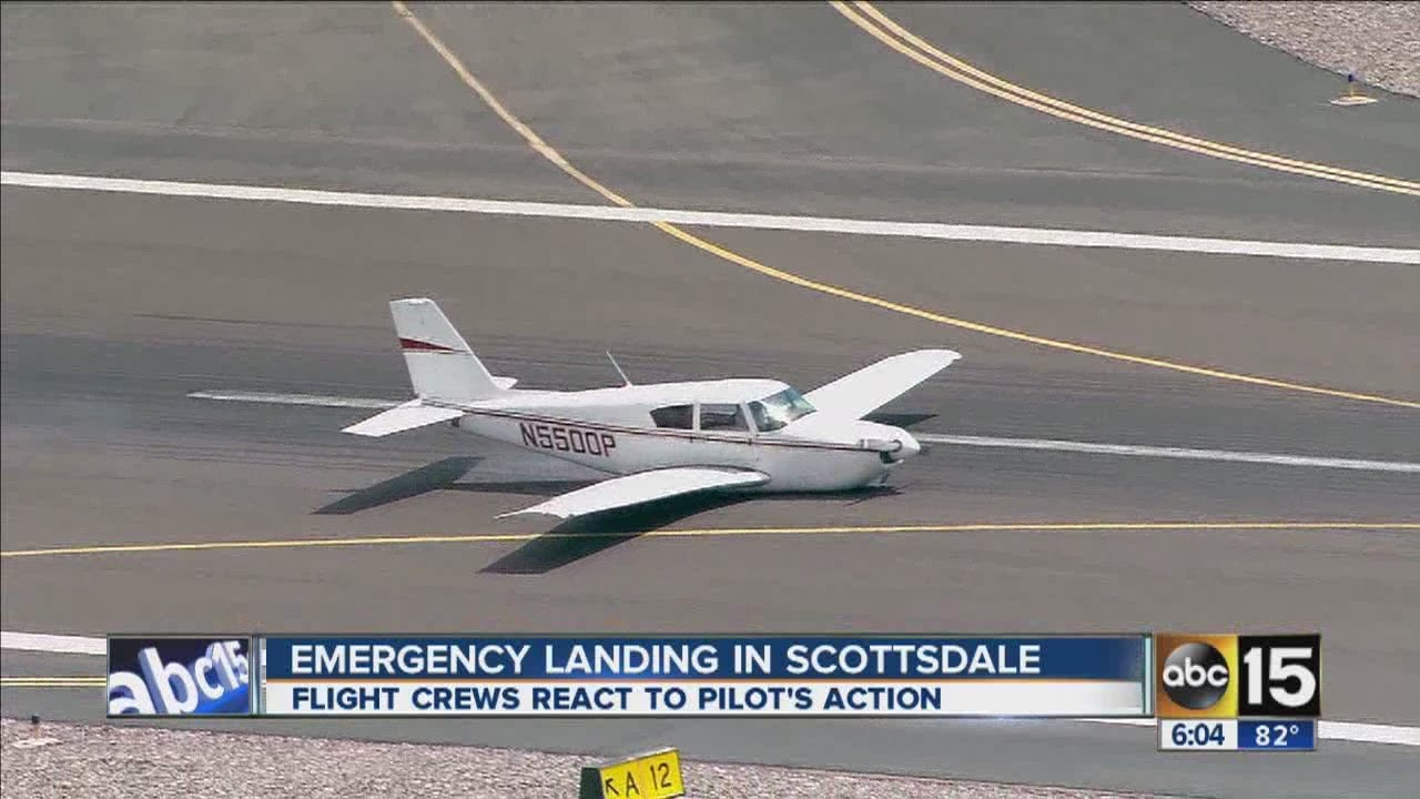 Scottsdale plane belly-landing
