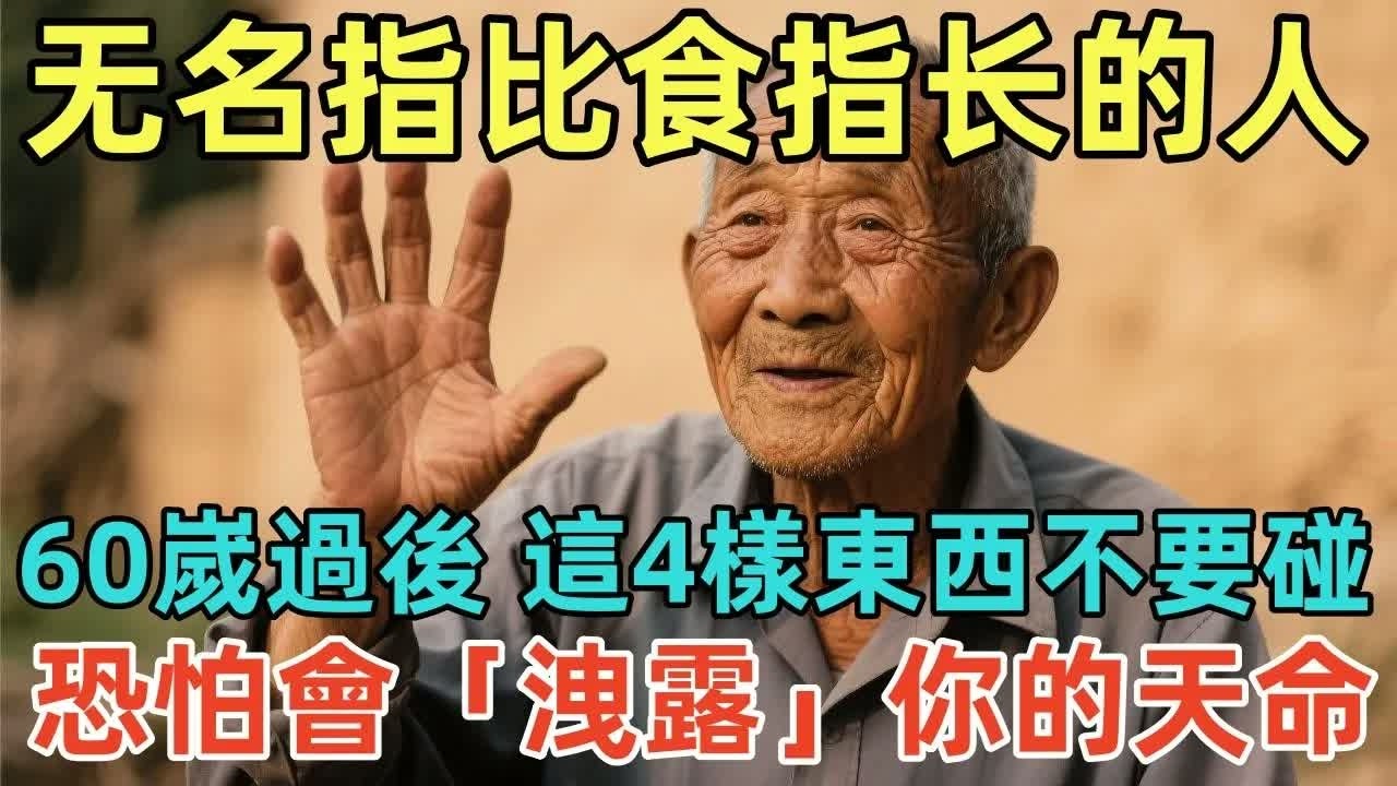 無名指比食指長的人，60嵗過後，這4樣東西不要碰，恐怕會「洩露」你的天命！#佛淨 #佛學 #佛陀 #佛法 #佛教 #修行
