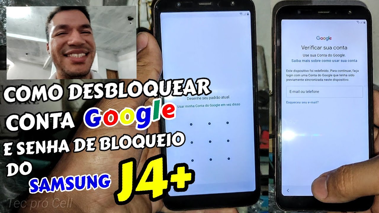 DESBLOQUEIO GRÁTIS DO CELULAR SAMSUNG GALAXY J4+, J4 PLUS ANDROID 9. APRENDA A DESBLOQUEAR SEM PC