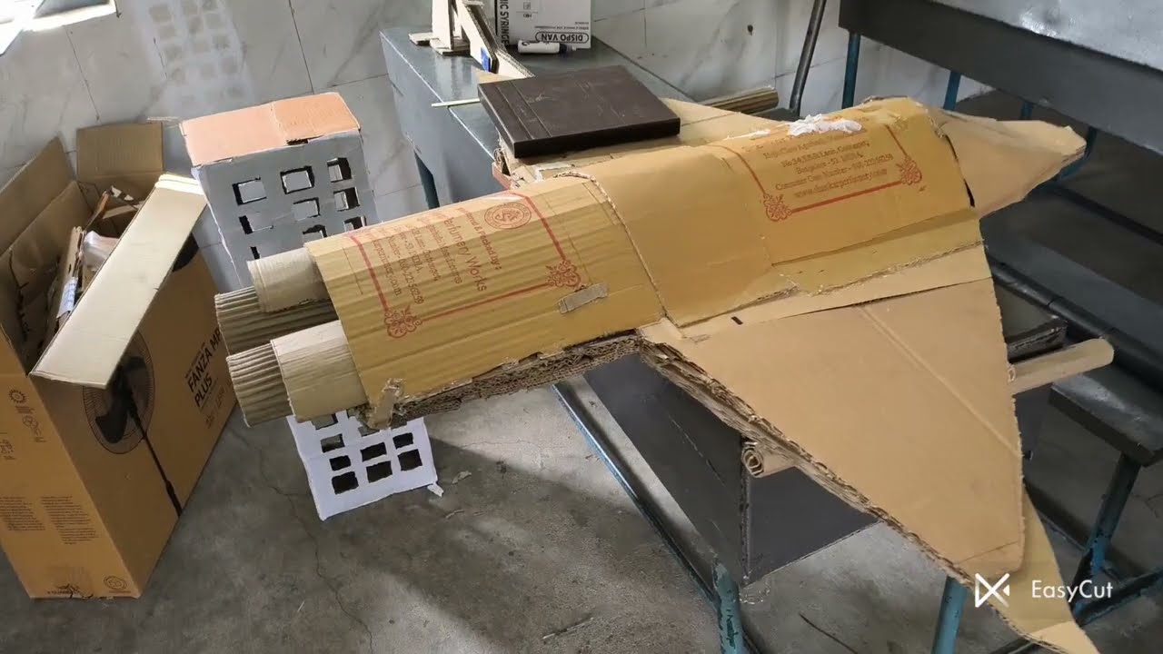 Supersonic Fighter Jet Cardboard Model | Full Video
