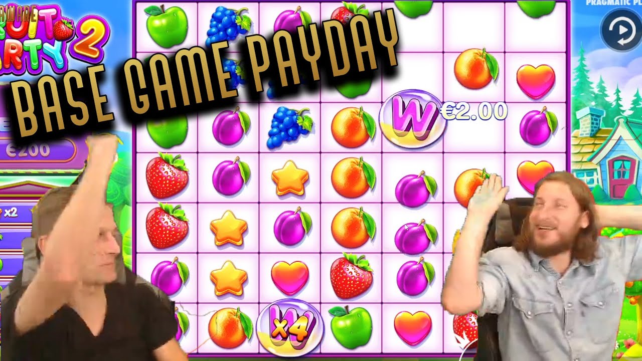 FRUIT PARTY 2 BASE GAME CAN PAY!