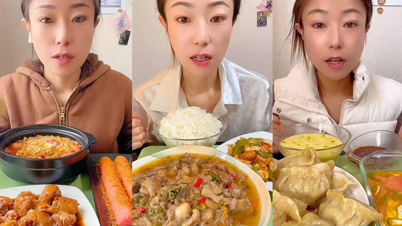 Chinese Home-Cooked Food Mukbang | Realistic Eating Sounds No Talking #408