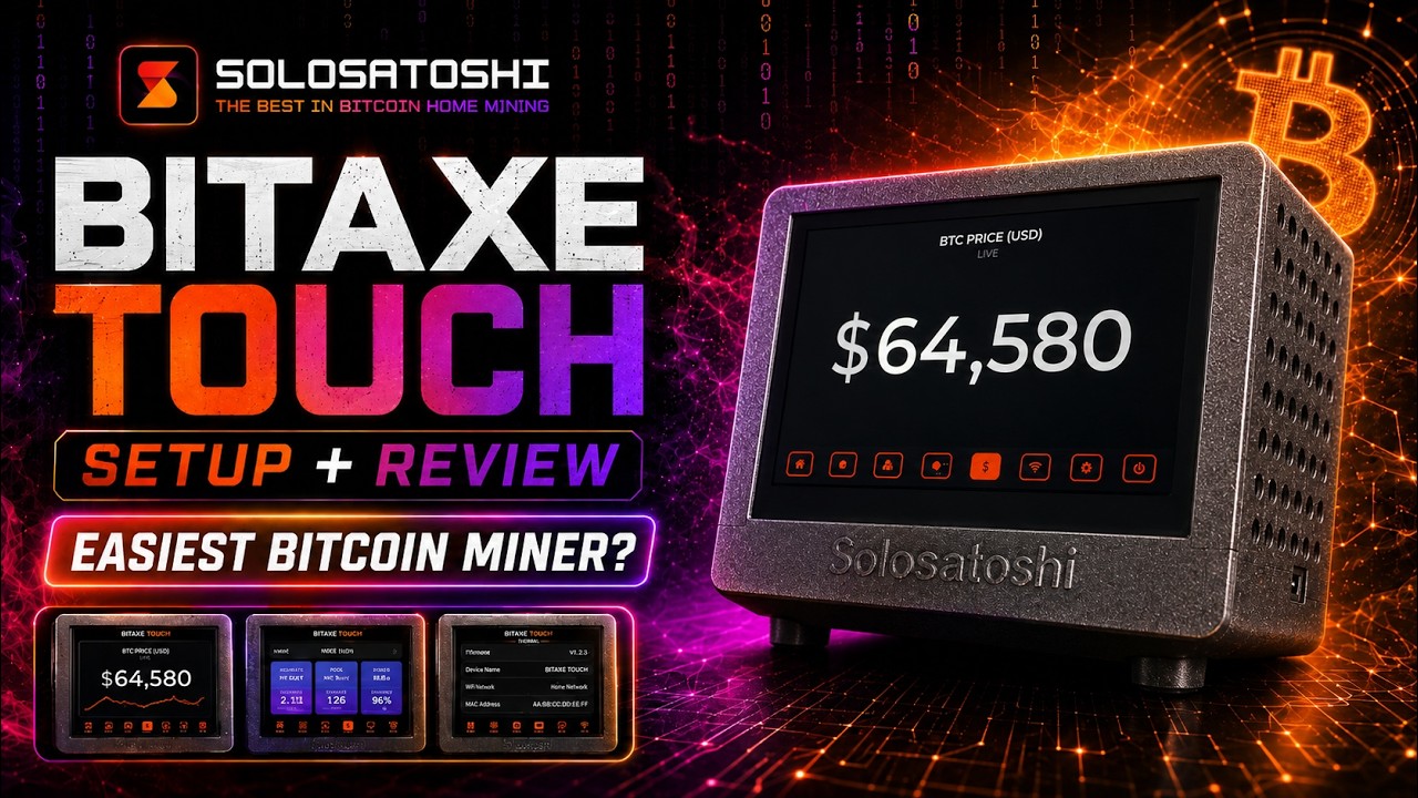 I Set Up the Bitaxe Touch, The Easiest Bitcoin Miner for Beginners.
