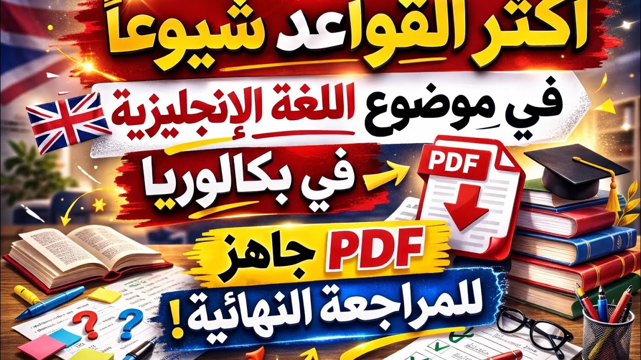 أقوى شرح للقواعد الأكثر شيوعا في موضوع اللغة الانجليزية باك + PDF جاهز💖 part 01 