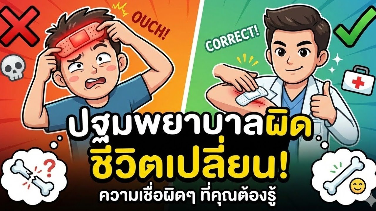 ปฐมพยาบาลแบบผิดๆ อันตรายถึงชีวิต! เช็กความเชื่อผิดๆ เรื่องปฐมพยาบาลที่คุณต้องรู้