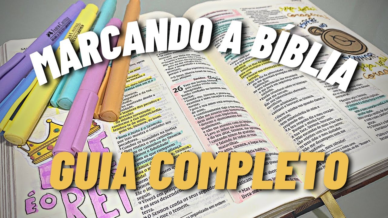 COMO EU MARCO A BÍBLIA | Como criar um color code para a Bíblia