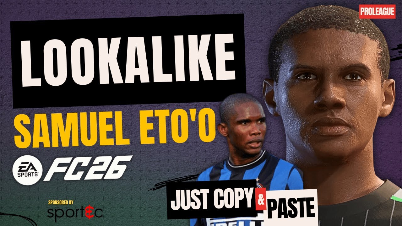 Real Life Samuel Eto’o in EA FC 26 Pro Clubs! PERFECT Lookalike Face Scan
