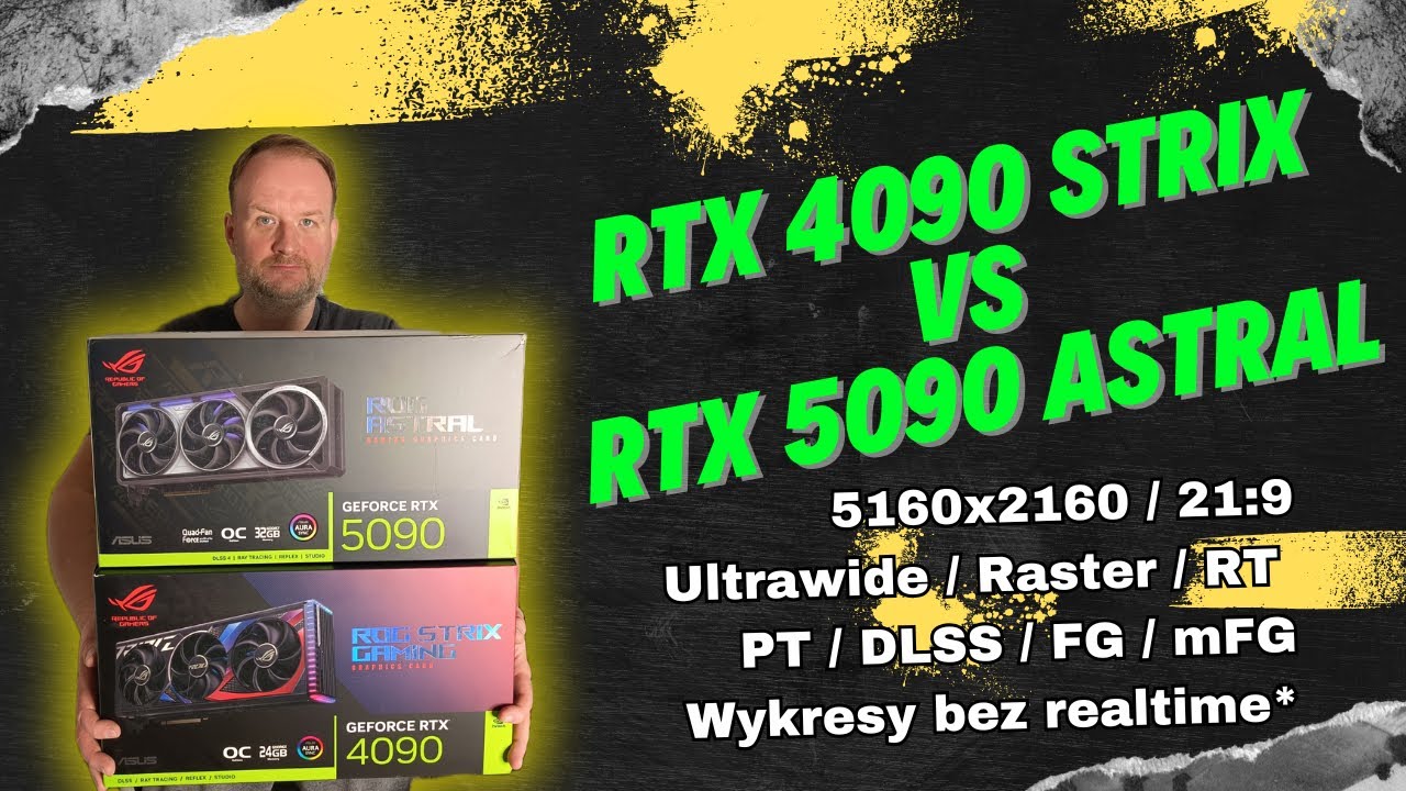 Testy RTX 5090 vs RTX 4090 | 5160x2160 | 21:9 | Ultrawide | Raster | RT | PT | DLSS | FG | mFG