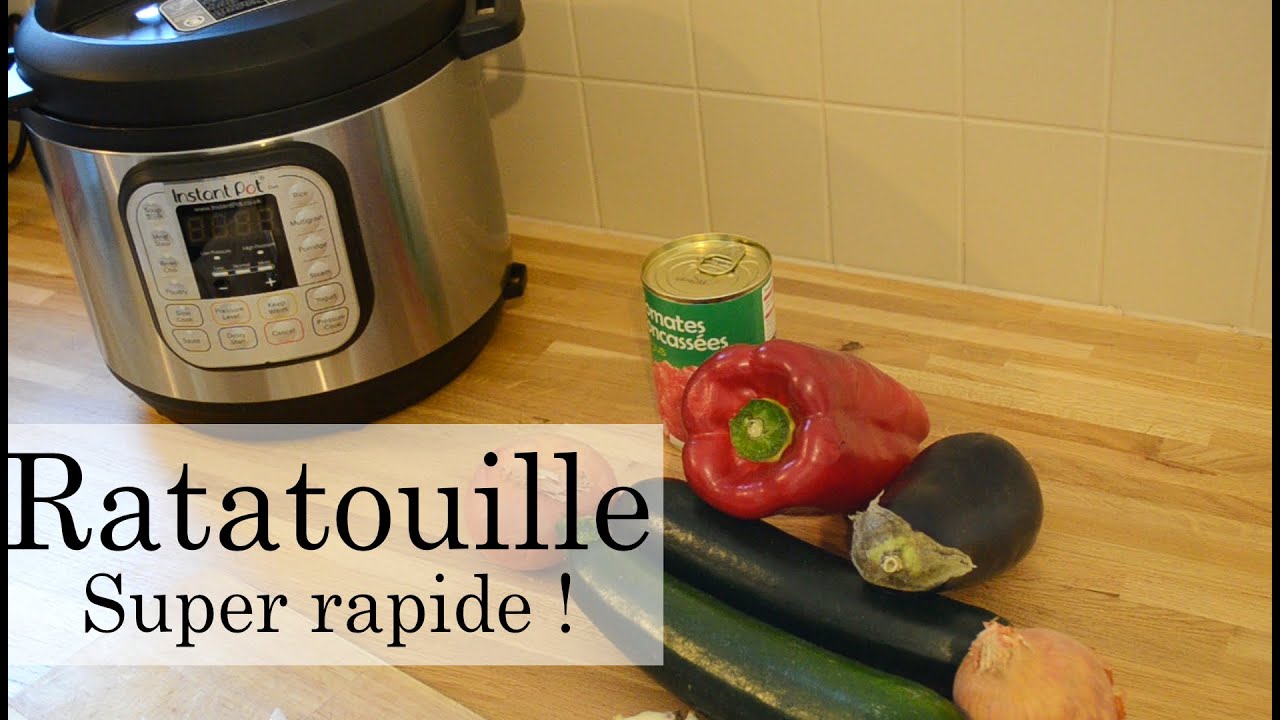 Ratatouille super rapide à l'instant pot !
