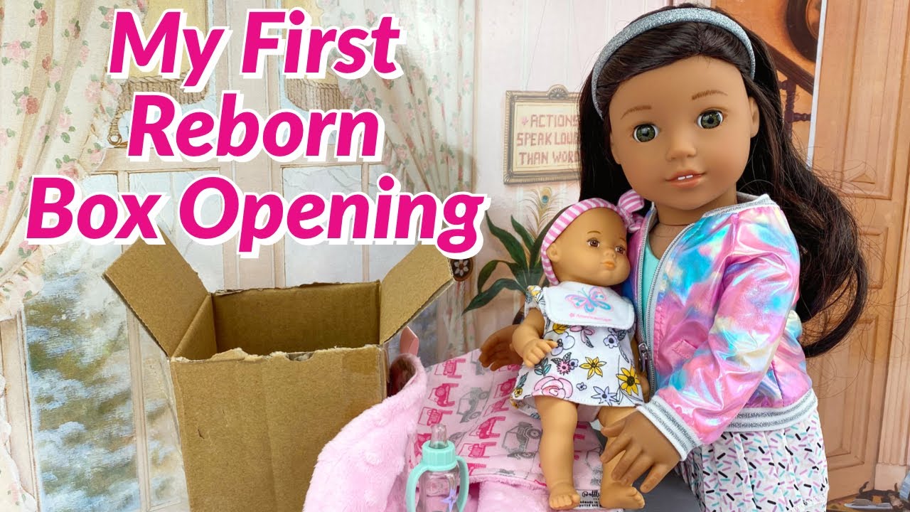 My First Reborn Box Opening! *EMOTIONAL* American Girl Doll Unboxes Reborn Baby Doll