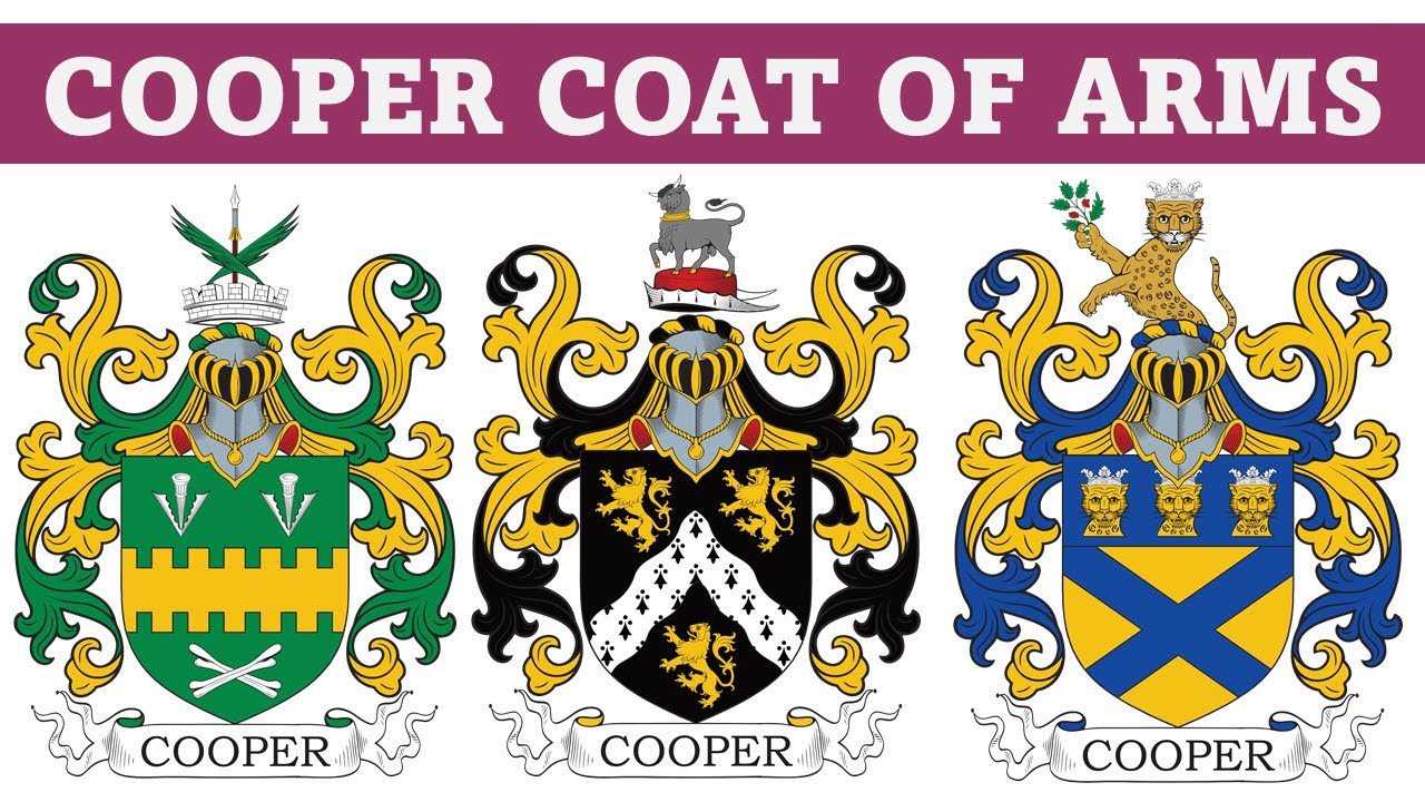 Cooper Coat of Arms & Family Crest - Symbols, Bearers, History