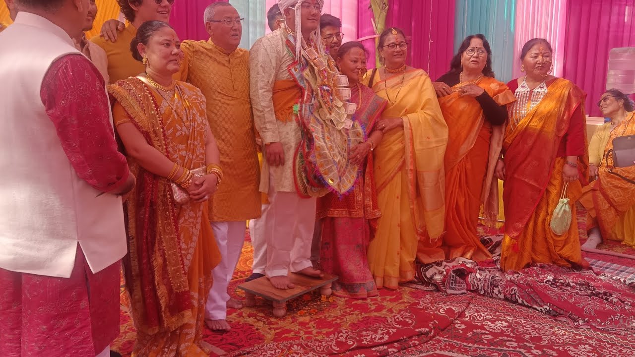 शशांक रावत ग़मशाली मनीषा झेलम की सादी में अपना रोंगपा पौना नृत्य पीपलकोठी में #orignal #wedding 