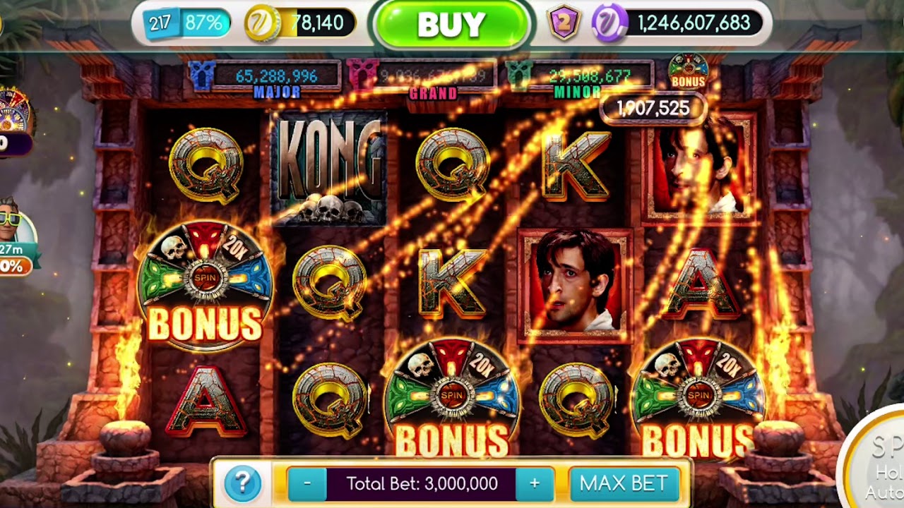MyVEGAS Slots Huge Bonus Win with Kong!