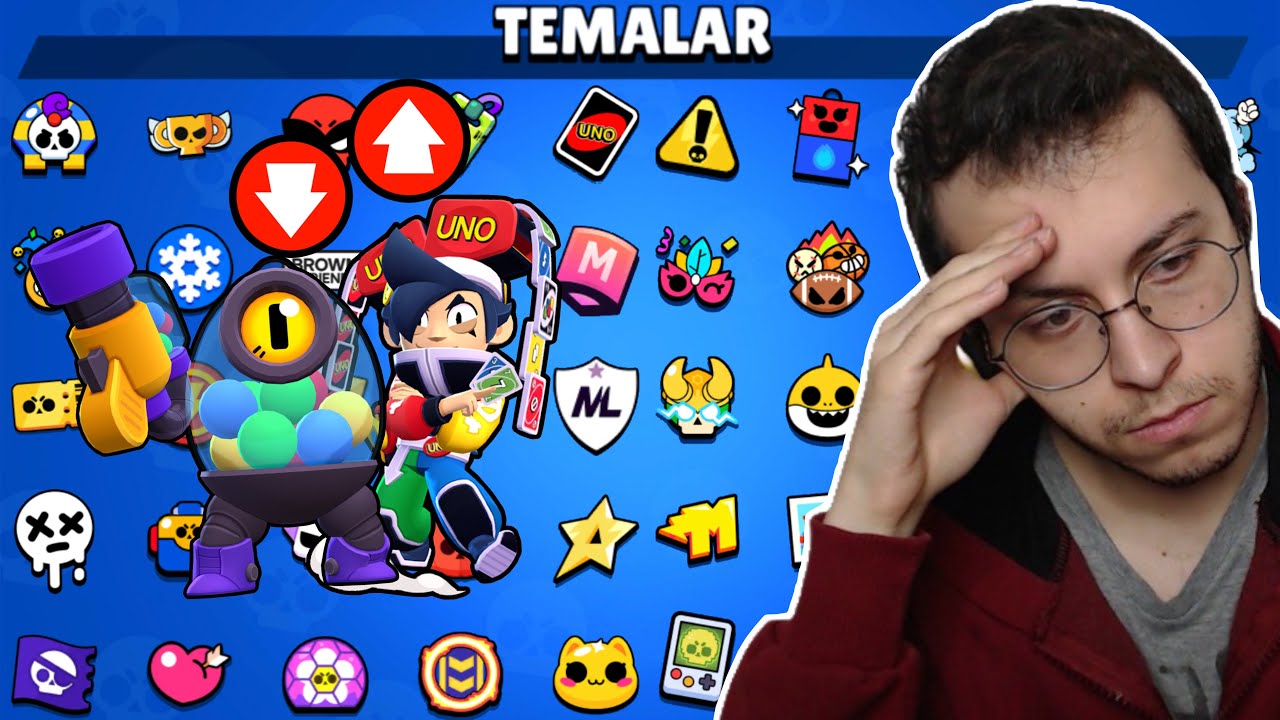OYUNDAKİ TÜM TEMALARIN EN KÖTÜ KOSTÜMLERİNİ SIRALADIM !! BRAWL STARS