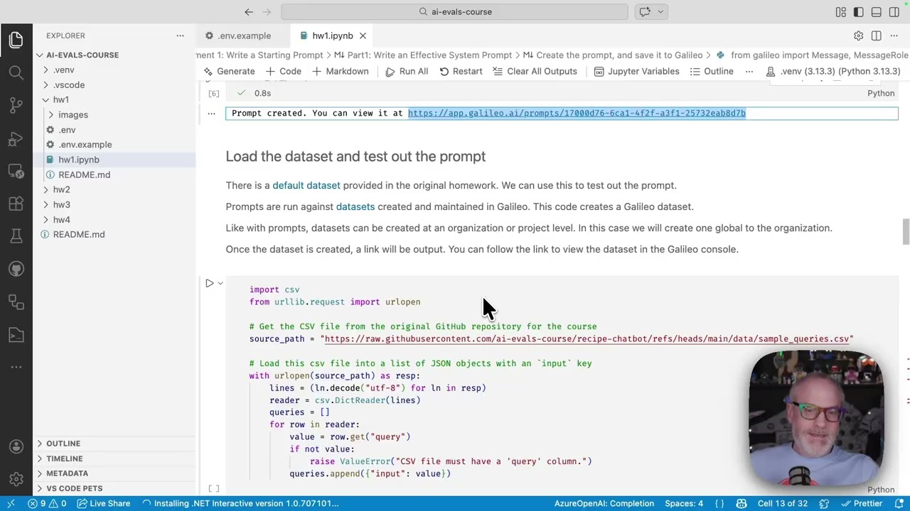 Домашнее задание 1 по курсу «Оценка ИИ для инженеров и менеджеров проектов» с использованием Gali...