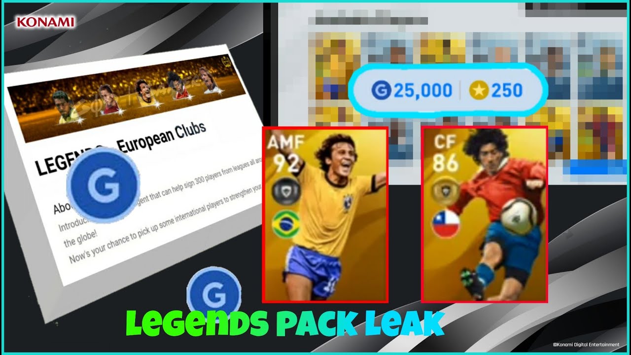 WHATS COMING ON MONDAY ,LEGENDS PACK LEAKS || PES 2020 MOBILE