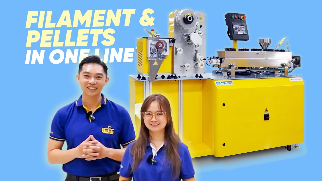 Labtech Combi Line for 3D Filament & Pelletizing: One Line, Two Processes