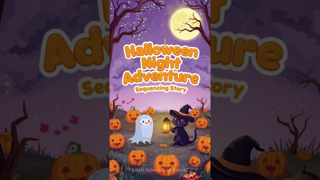 Halloween Night Adventure | Sequencing Events for Kids | #halloween #halloweenforkids